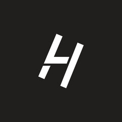 Letter HL or LH logo branding template.