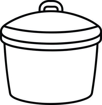 recommend clip art: food storage container icon line art vector illustration on transparent background
                    