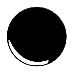 a black circle with a white background free icon black, circle, icon , Generative art.