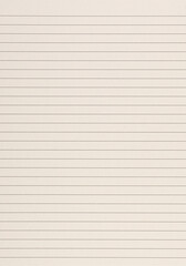 Fototapeta premium Lined Paper Sheet with Horizontal Lines on White Background for Writing and Sketches