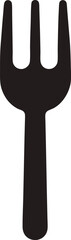 Cutlery icon spoon and fork icon vector Food dining bar