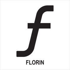 Obraz premium Aruba Florin currency symbol