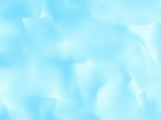 Obraz premium Blank crumpled light blue paper texture on a wall for interior mockup and design presentation.