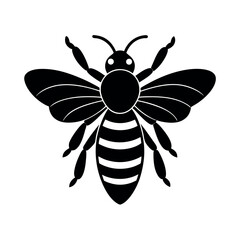 Bee vector silhouette