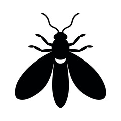 Midge vector silhouette