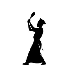 a black silhouette of a woman holding a dog black, dog, hat, hold, long, silhouette, woman , Generative art.