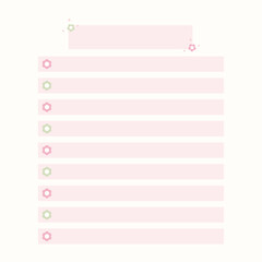 Cute kawaii pastel sweet poster and social media post background