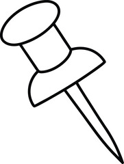 thumbtacks icon line art vector illustration on transparent background
