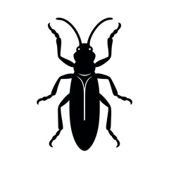 Weevil vector silhouette