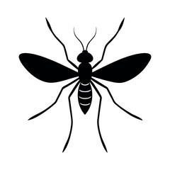 Dung beetle vector silhouette