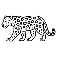 jaguar vector realistic line icon on white background
Vector line icon animal, wildlife