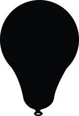 Balloon silhouette vector art stock design element