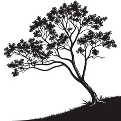 tree silhouette vector