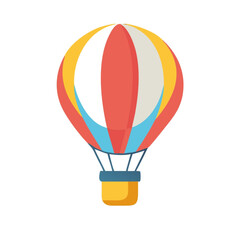 Obraz premium Colorful hot air balloons fly freely across the sky, a fun vector illustration perfect for adventure and travel designs