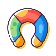 Colorful splashes and colored circles form a vibrant question mark symbol, an abstract 3D illustration design