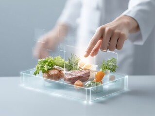 AI chef dynamically building a recipe from user memory input, adaptive novel prepared showcasing future of intuitive food