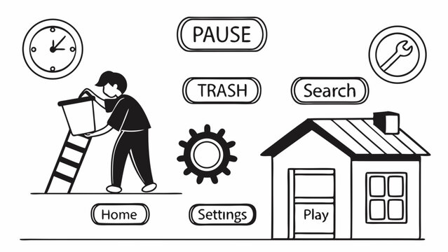 User Interface Design Home Maintenance App Concept