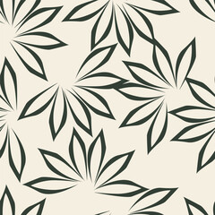 flower branches seamless pattern , vector , illustration
