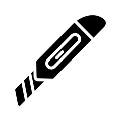 Cutter glyph icon. Great for craft apps or office UI.