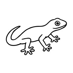 gecko vector realistic line icon on white background
Vector line icon animal, wildlife