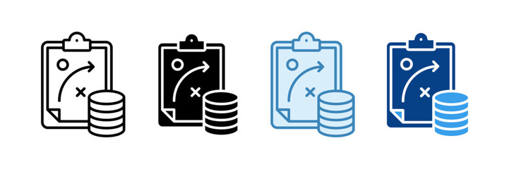 Treasury Bonds Icon Set Multiple Style Collection