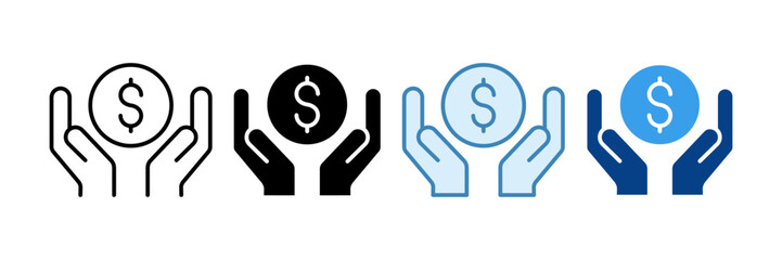 Wealth Management Icon Set Multiple Style Collection