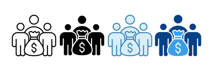 Inheritance Icon Set Multiple Style Collection