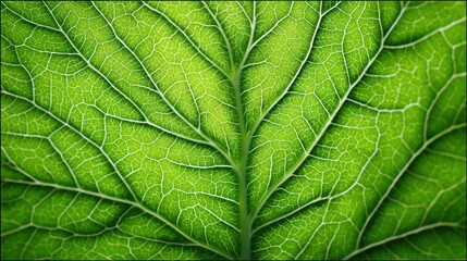 Macro Photography of Leaf Vascular Structure