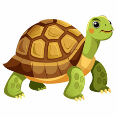 Adorable Turtle Scalable Graphic Perfect for Children's Books Logos and Brand Mascots