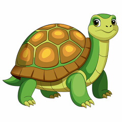 Adorable Cartoon Turtle Design Scalable for Logos and Branding Projects
