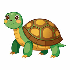 Adorable Cartoon Turtle Scalable Graphic Perfect for Kids Branding Design and Logos