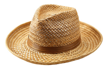 straw hat isolated on white