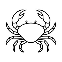 crab vector realistic line icon on white background
Vector line icon animal, wildlife