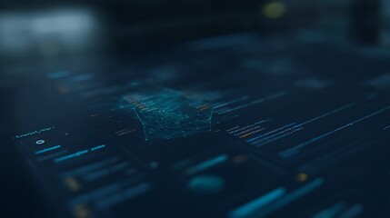 Data visualization digital network code display
