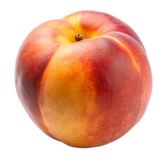 Whole peach fruit Isolated on transparent background