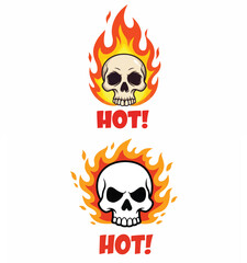 Flaming Skull 