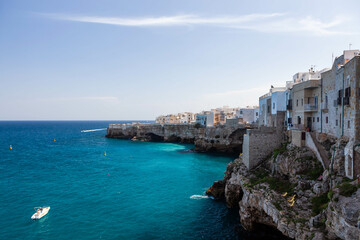 Polignano a Mare, Italy: A coastal town with stunning cliffside views and historic charm.