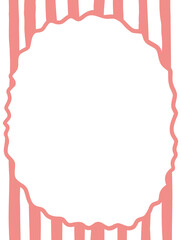 Vintage hand drawn frames with curve lines in whimsical Mediterranean. Minimalist La dolce vita Italian style rectangle border and Vector elegant minimalist line art borders for poster,banner,wedding 