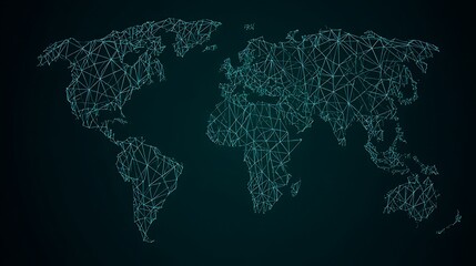 Global connectivity mesh network world map