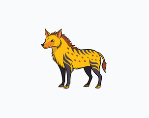 Fototapeta premium Wildlife Animal Vector Icons Set on White Background Jungle and Safari Animals Vector Illustration