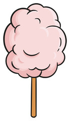 pink cotton candy dessert