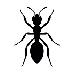 Army Ant Insect Silhouette Vector Illustration