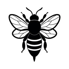 Bumblebee Insect Silhouette Vector Illustration
