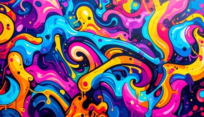 crunchy abstract background, psychedelic illustration