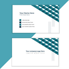 Creative business card design template, Double sided business card template.Clean, modern, simple, unique double sided business card, visiting card, design template layout.	
