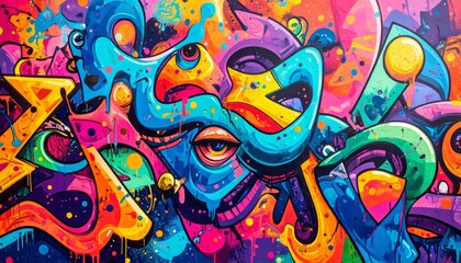 crunchy abstract background, psychedelic illustration