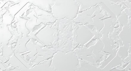 Obraz premium embossed geometric texture in white and gray shadow, isolated on a white background