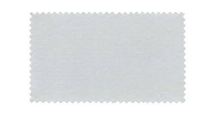 Fototapeta premium stitched fabric texture in white and light gray tones, isolated on a white background