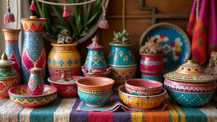 Fototapeta premium traditional moroccan pottery