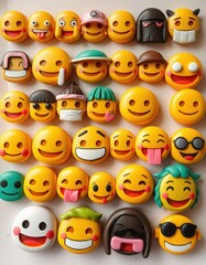 Obraz premium set of new smiley faces
